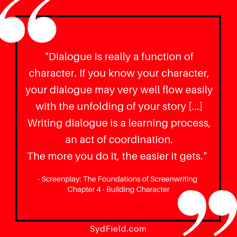 1 Dialogue is really a function Chapter 4 Building Character - Homepage